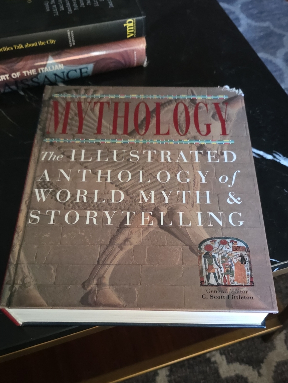 Mythology Illustrated Anthology Decorative Hardcover in Brown and Red